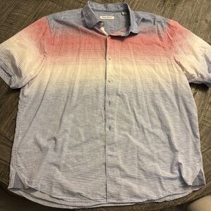 Tommy‎ Bahama American red white and blue button down Shirt Patriotic XXL
